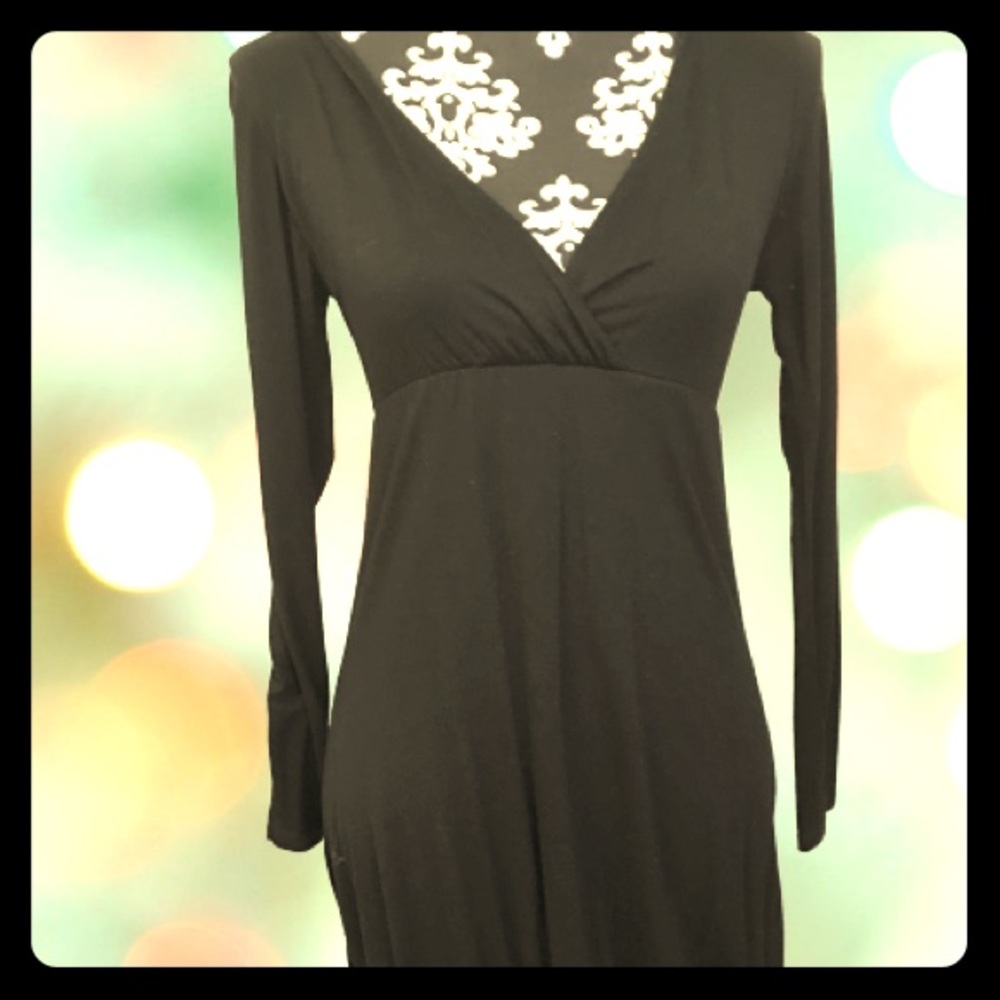 🛍🎁Black Tunic Dress “Made In Italy”  Sz M